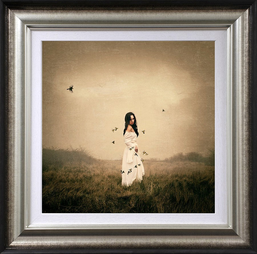 Song Bird Framed Signed Limited Edition Print on Paper by Artist Michelle Mackie