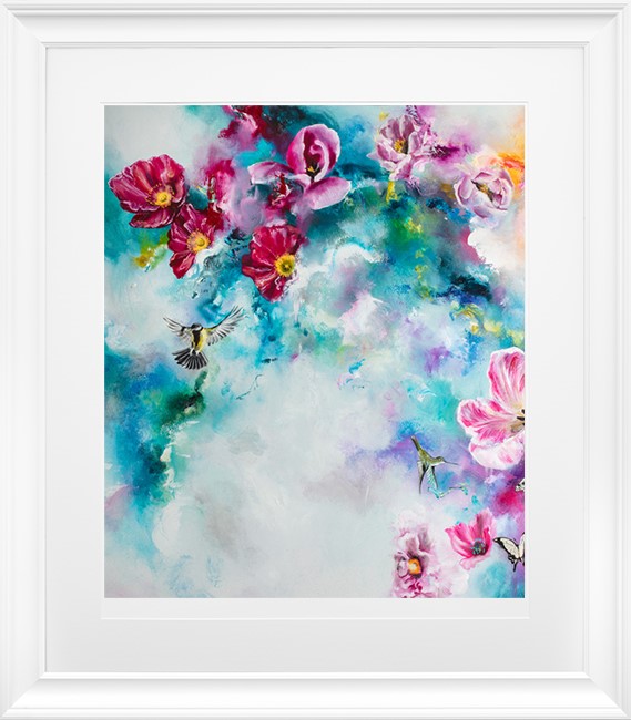 Spring Blossom I Framed Print on Paper by Artist Katy Jade Dobson