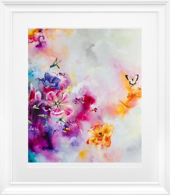 Spring Blossom II Framed Print on Paper by Artist Katy Jade Dobson