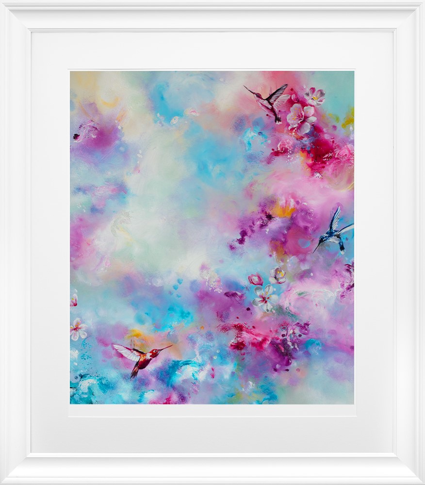 Spring Glow Framed Print on Paper by Artist Kay Jade Dobson