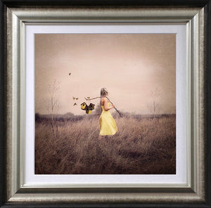 Spring In Her Step Framed Print on Paper by Artist Michelle Mackie