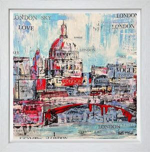 St Pauls Skyline Framed Board Edition by Artist Keith McBride