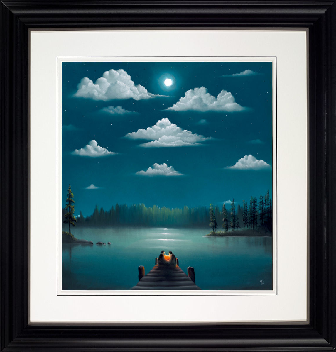 Starry Starry Night Framed Print on Paper by Artist Mackenzie Thorpe