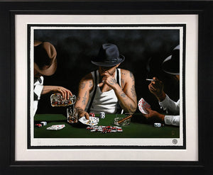 Stay Lucky Framed Print on Paper by Artist Richard Blunt