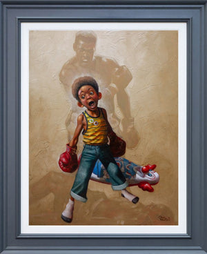 Sting Like A Bee Deluxe Signed Framed Limited Edition Print on Board by Artist Craig Davison