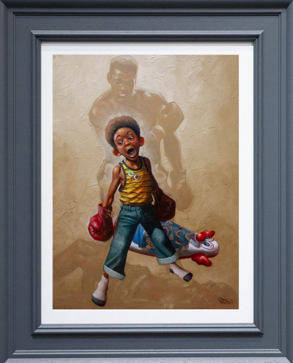 Sting Like A Bee Signed Framed Limited Edition Print on Board by Artist Craig Davison