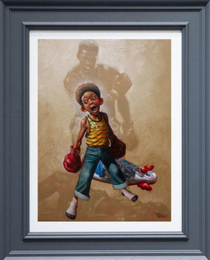 Sting Like A Bee Signed Framed Limited Edition Print on Board by Artist Craig Davison
