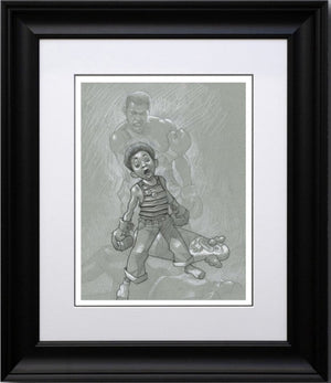 Sting Like A Bee Sketch Signed Framed Limited Edition Print on Board by Artist Craig Davison