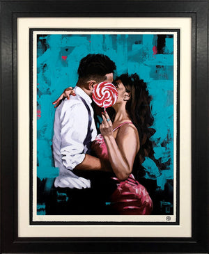 Strawberry Swirl Framed Print on Paper by Artist Richard Blunt