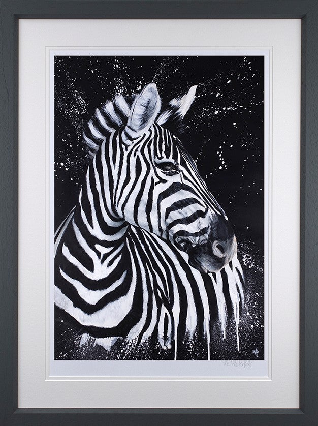 Stripes Framed Print on Paper by Artist Dean Martin (The Mad Artist)