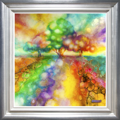 Summer Light Framed Mixed Media Print by Artist Kerry Darlington