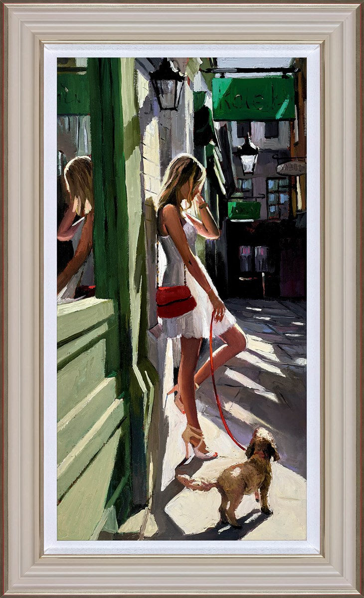 Sunlight and Shadows Framed Canvas on Board by Sherree Valentine Daines