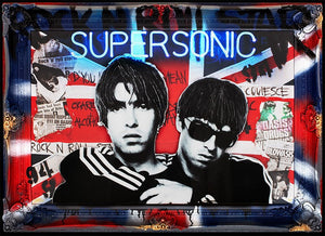 Supersonic Framed Mixed Media Print on Board By Artist Ghost