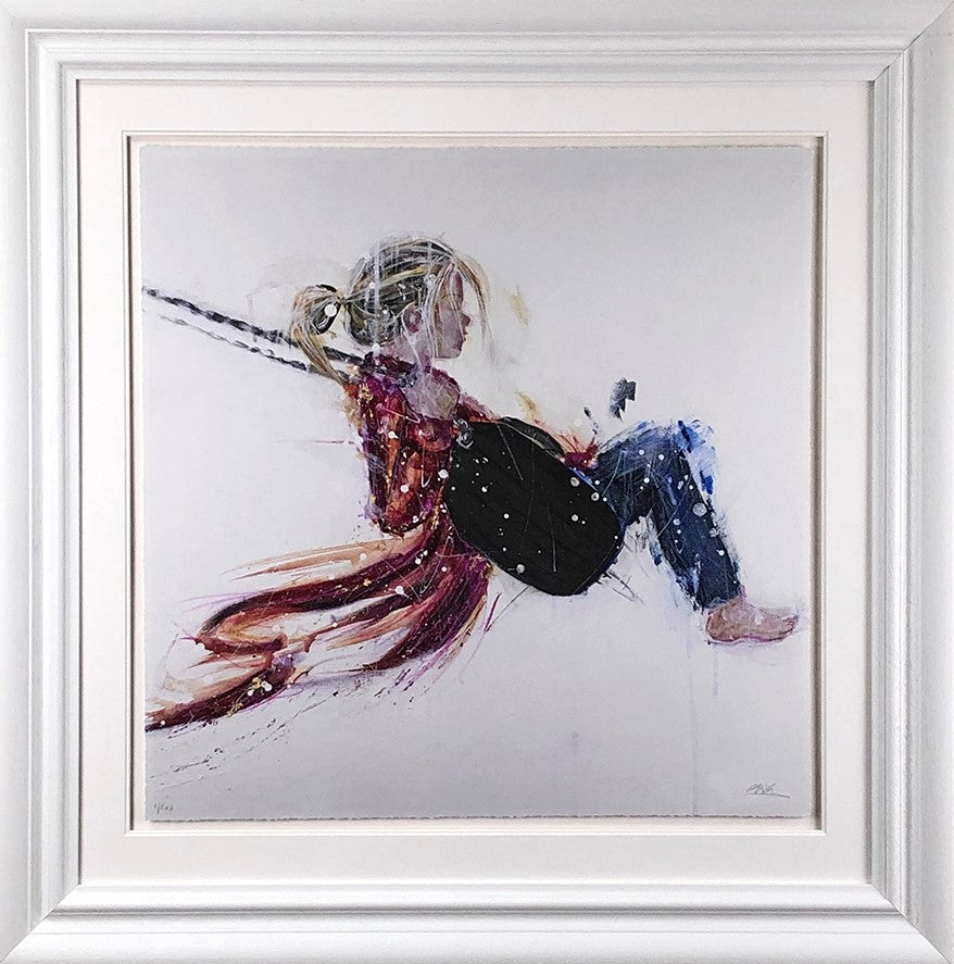 Swing Framed Print on Paper by Artist Carly Ashdown