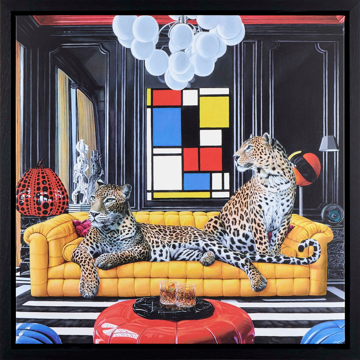 The Art Critics Framed Signed Limited Edition Print on Board by Artist Steve Tandy