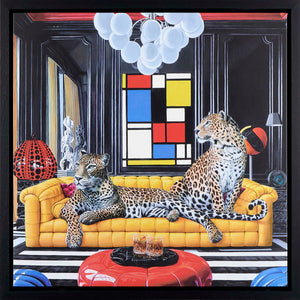 The Art Critics Framed Signed Limited Edition Print on Board by Artist Steve Tandy
