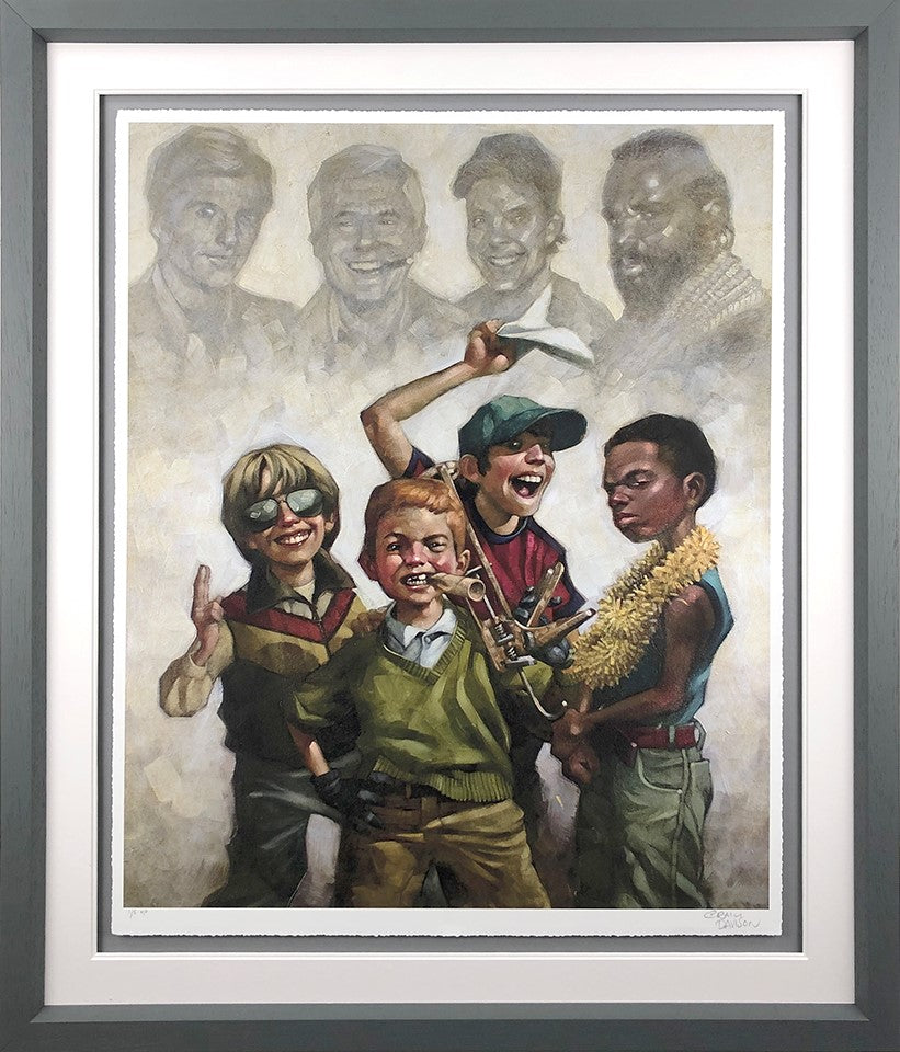 The B Team Framed Print on Paper by Artist Craig Davison