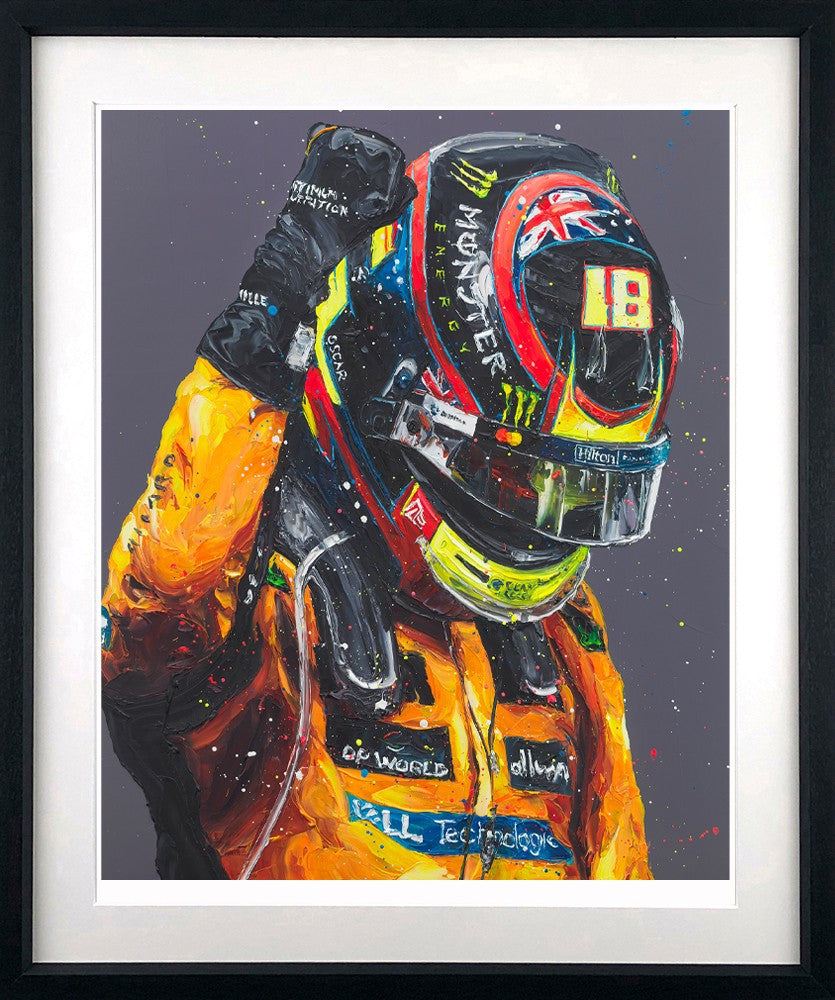 Calmest Street Fighter Framed Limited Edition Print on Paper by Artist Paul Oz