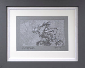 The Glamour Girl Of The Gas Pedal Framed Signed Limited Edition Print on Paper by Artist Craig Davison