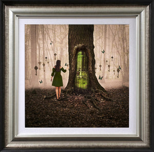 The Golde Key Framed Signed Limited Edition Print on Paper by Artist Michelle Mackie 