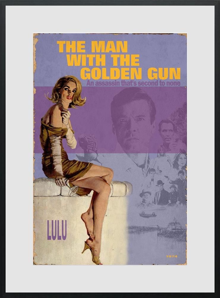 The Man With The Golden Gun 1974 Framed Print on Paper by Artist Linda Charles