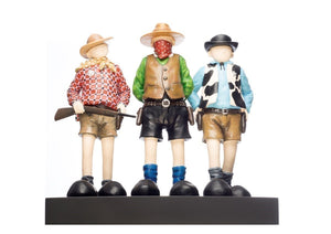 The Outlaws Sculpture by Artist Mackenzie Thorpe