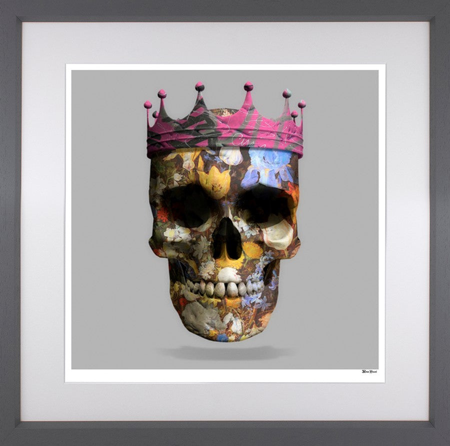 The Queen Of Mortality Framed Print on Paper by Artist Monica Vincent