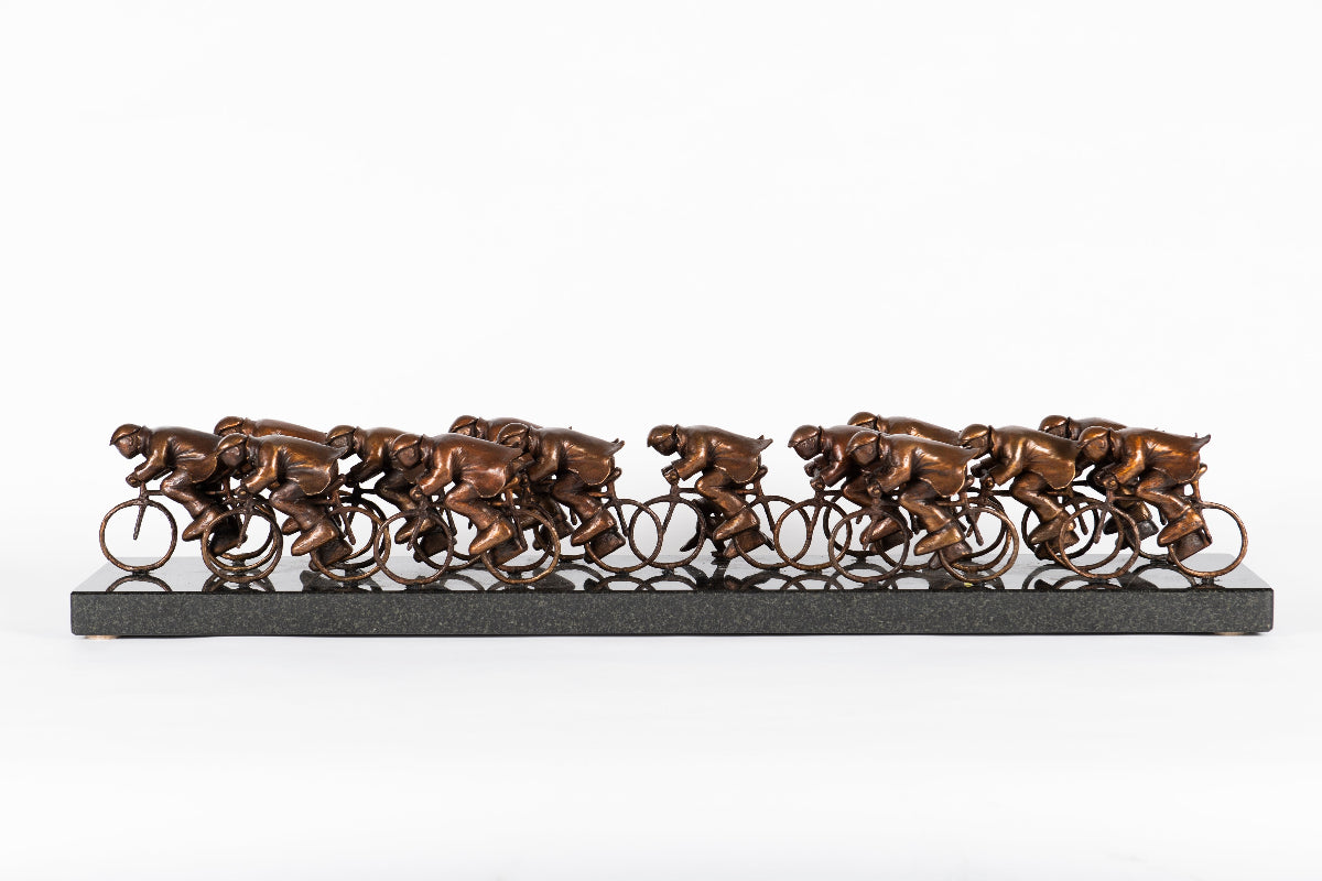 The Race Limited Edition Bronze Sculpture by Artist Mackenzie Thorpe 