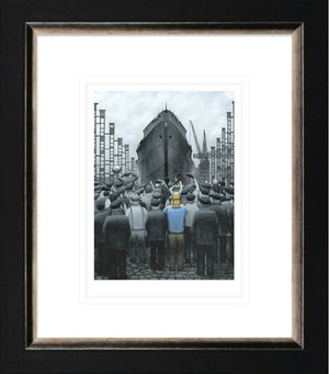 The Ship That Dad Built Framed Print on Paper by Artist Leigh Lambert