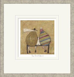The Small Bench Signed Framed Limited Edition Print on Paper by Artist Sam Toft