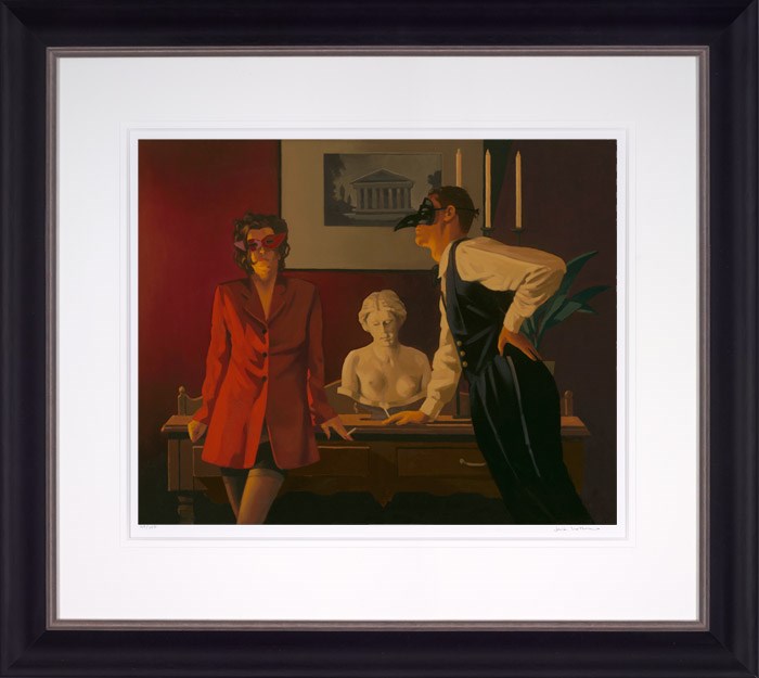 The Sparrow And The Hawk Framed Print on Paper by Artist Jack Vettriano