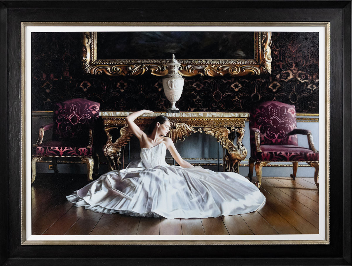 The Swan Framed Print on Board by Artist Rob Hefferan