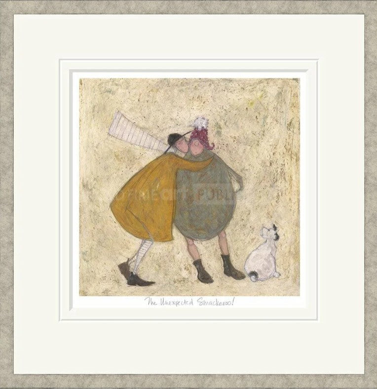 The Unexpected Smackeroo Signed Framed Limited Edition Print on Paper by Artist Sam Toft