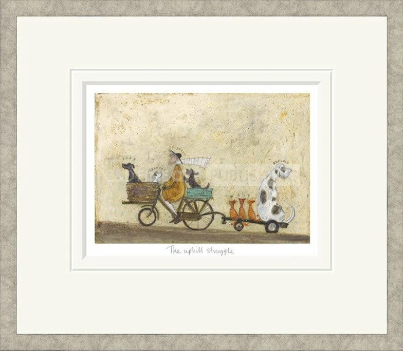 The Uphill Struggle Signed Framed Limited Edition Print on Paper by Artist Sam Toft