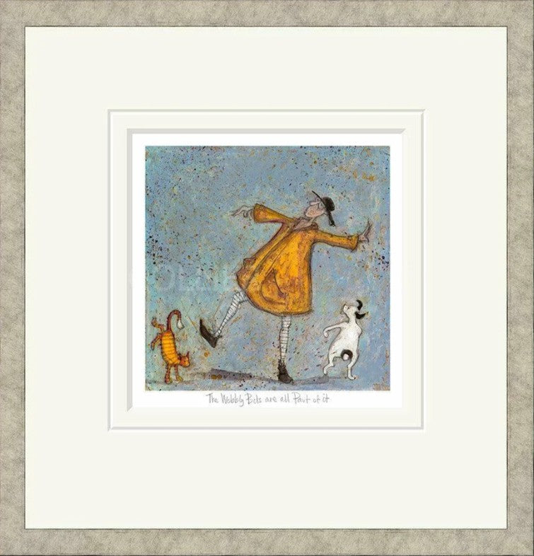 The Wobbly Bits Are All Part Of It Signed Framed Limited Edition Print on Paper by Artist Sam Toft