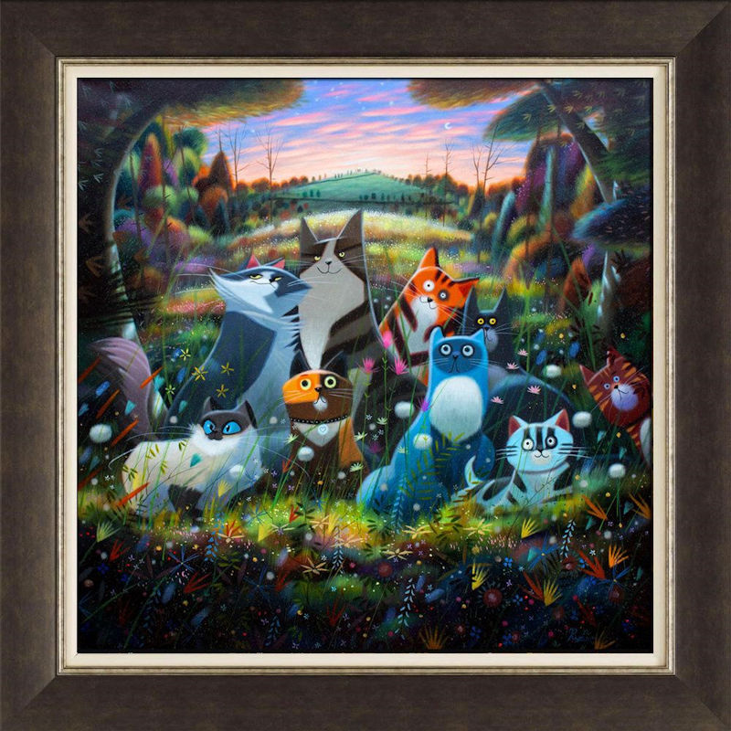 The Woodland Adventures of Lord Peregrine and Lady Bobbles & Co Framed Print on Board by Ryder