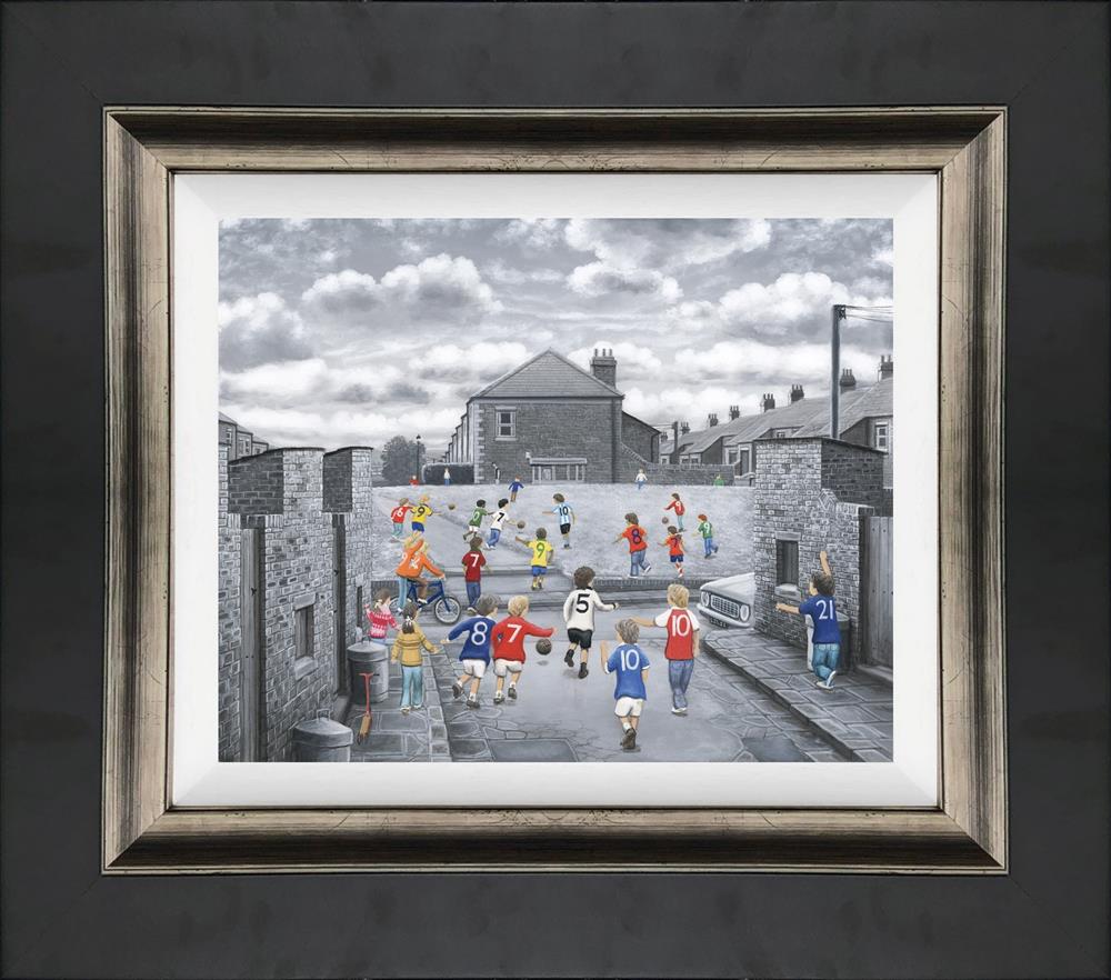 The World in Motion Framed Signed Limited Edition Canvas on Board by Artist Leigh Lambert