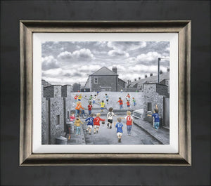 The World in Motion Framed Signed Limited Edition Canvas on Board by Artist Leigh Lambert