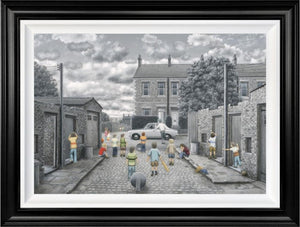 There May Be Trouble Ahead Framed Signed Limited Edition Print on Board by Artist Leigh Lambert