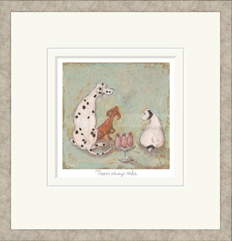 There's Always Cake Signed Framed Limited Edition Print on Paper by Artist Sam Toft