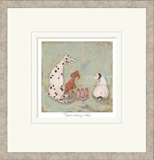 There's Always Cake Signed Framed Limited Edition Print on Paper by Artist Sam Toft