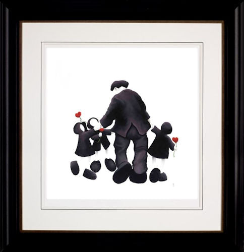 Three Times The Love Framed Print on Paper by Artist Mackenzie Thorpe