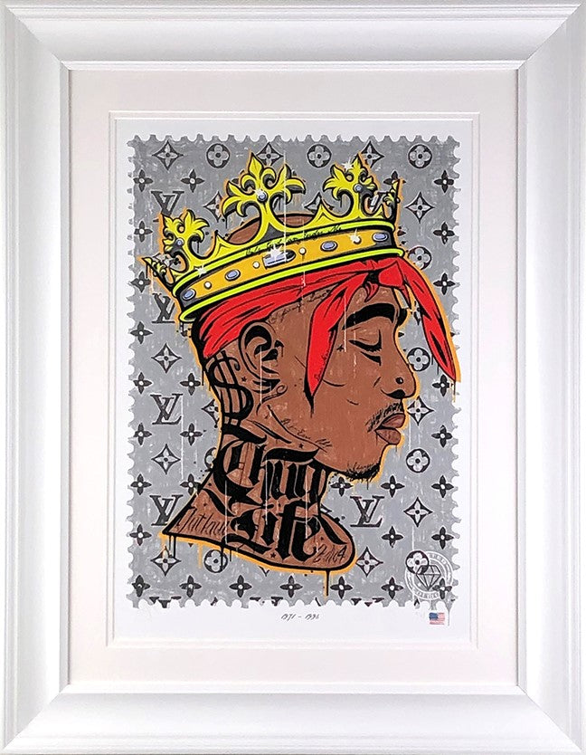 Thug Life - Tu Pac Framed Print on Paper by Artist JJ Adams