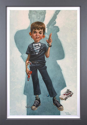 Thunder Paul Framed Canvas on Board by Artist Craig Davison