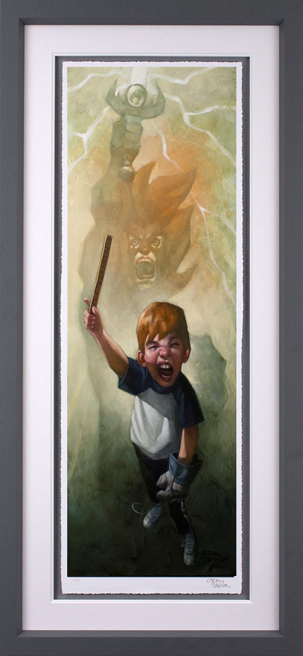 Thunder Thunder Cats Hooo Framed Print on Paper by Artist Craig Davison