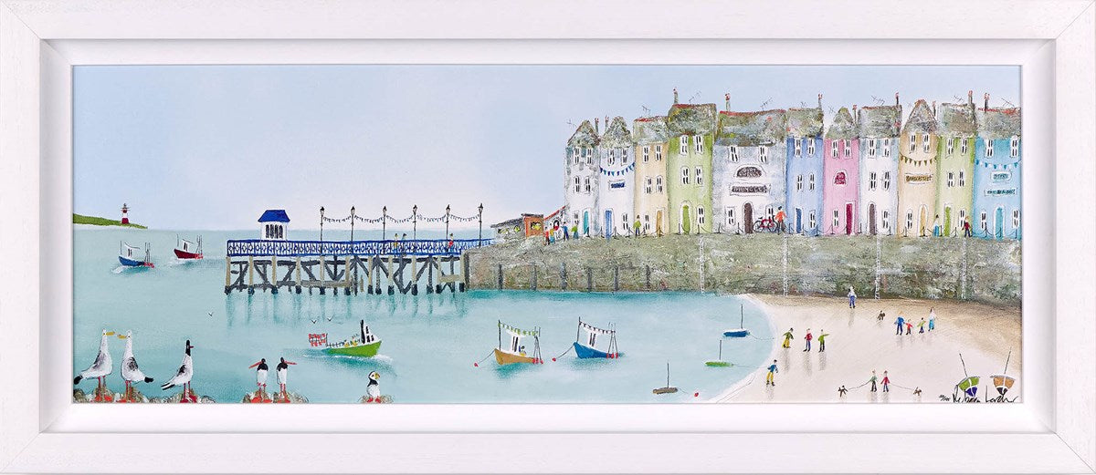 Tide and Seek Framed Limited Edition Print on Board by Artist Rebecca Lardner