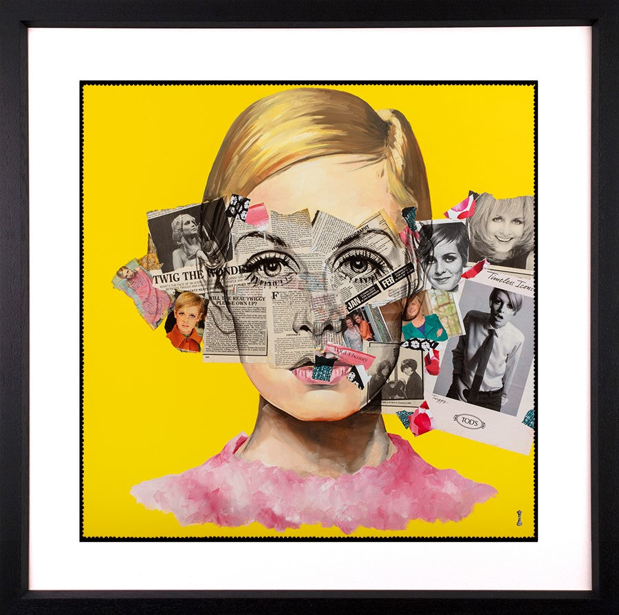 Timeless Twiggy Framed Print by Artist Chess