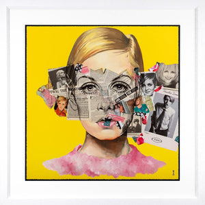 Timeless Twiggy Framed Print by Artist Chess