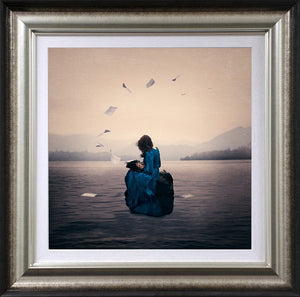 To The Lake With Love Framed Signed Limited Edition Print on Paper by Artist Michelle Mackie