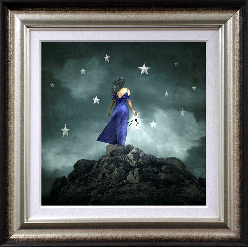 To The Moon And Back Framed Print on Paper by Artist Michelle Mackie